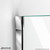 DreamLine E1280630-01 Unidoor-X 40 in. W x 30 3/8 in. D x 72 in. H Frameless Hinged Shower Enclosure in Chrome
