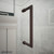 DreamLine E1281434-06 Unidoor-X 48 in. W x 34 3/8 in. D x 72 in. H Frameless Hinged Shower Enclosure in Oil Rubbed Bronze