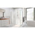 DreamLine E12830534-01 Unidoor-X 64 1/2 in. W x 34 3/8 in. D x 72 in. H Frameless Hinged Shower Enclosure in Chrome