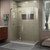 DreamLine E32434L-04 Unidoor-X 48 3/8 in. W x 34 in. D x 72 in. H Frameless Hinged Shower Enclosure in Brushed Nickel