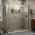 DreamLine E32514530R-06 Unidoor-X 63 1/2 in. W x 30 3/8 in. D x 72 in. H Frameless Hinged Shower Enclosure in Oil Rubbed Bronze