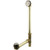Kingston Brass DTT2188 18" Tub Waste & Overflow With Tip Toe Drain - Brushed Nickel