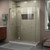 DreamLine E3270630L-04 Unidoor-X 57 in. W x 30 3/8 in. D x 72 in. H Frameless Hinged Shower Enclosure in Brushed Nickel