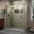 DreamLine E32806530L-09 Unidoor-X 58 1/2 in. W x 30 3/8 in. D x 72 in. H Frameless Hinged Shower Enclosure in Satin Black