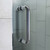 DreamLine SHDR-2234580-RT-01 Flex 34 1/2 in. D x 56-60 in. W x 72 in. H Semi-Frameless Pivot Shower Enclosure in Chrome