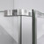 DreamLine DL-6030-01 Prism 36 in. D x 36 in. W x 74 3/4 H Frameless Pivot Shower Enclosure in Chrome and Corner Drain White Base Kit