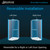 DreamLine DL-6032-88-01 Prism 40 in. D x 40 in. W x 74 3/4 H Frameless Pivot Shower Enclosure in Chrome and Corner Drain Black Base Kit