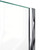 DreamLine DL-6033-01 Prism 42 in. D x 42 in. W x 74 3/4 H Frameless Pivot Shower Enclosure in Chrome and Corner Drain White Base Kit