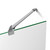 DreamLine DL-6050-01 Prism Lux 36 in. D x 36 in. W x 74 3/4 in. H Frameless Shower Enclosure in Chrome and Corner Drain White Base