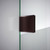 DreamLine DL-6050-06 Prism Lux 36 in. D x 36 in. W x 74 3/4 in. H Frameless Shower Enclosure in Oil Rubbed Bronze and Corner Drain White Base