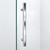 DreamLine DL-6051-01 Prism Lux 38 in. D x 38 in. W x 74 3/4 in. H Frameless Shower Enclosure in Chrome and Corner Drain White Base
