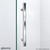 DreamLine DL-6051-88-01 Prism Lux 38 in. D x 38 in. W x 74 3/4 in. H Frameless Shower Enclosure in Chrome and Corner Drain Black Base