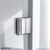 DreamLine DL-6052-22-01 Prism Lux 40 in. D x 40 in. W x 74 3/4 in. H Frameless Shower Enclosure in Chrome and Corner Drain Biscuit Base