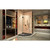 DreamLine DL-6053-88-09 Prism Lux 42 in. D x 42 in. W x 74 3/4 in. H Frameless Shower Enclosure in Satin Black and Corner Drain Black Base