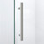 DreamLine DL-6060-04 Prism Plus 36 in. D x 36 in. W x 74 3/4 in. H Frameless Shower Enclosure in Brushed Nickel and Corner Drain White Base
