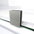 DreamLine DL-6060-04 Prism Plus 36 in. D x 36 in. W x 74 3/4 in. H Frameless Shower Enclosure in Brushed Nickel and Corner Drain White Base