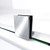 DreamLine DL-6060-22-01 Prism Plus 36 in. D x 36 in. W x 74 3/4 in. H Frameless Shower Enclosure in Chrome and Corner Drain Biscuit Base