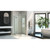 DreamLine DL-6062-01 Prism Plus 40 in. D x 40 in. W x 74 3/4 in. H Frameless Shower Enclosure in Chrome and Corner Drain White Base