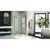 DreamLine DL-6062-09 Prism Plus 40 in. D x 40 in. W x 74 3/4 in. H Frameless Shower Enclosure in Satin Black and Corner Drain White Base