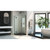 DreamLine DL-6062-88-09 Prism Plus 40 in. D x 40 in. W x 74 3/4 in. H Frameless Shower Enclosure in Satin Black and Corner Drain Black Base