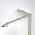 DreamLine DL-6063-04 Prism Plus 42 in. D x 42 in. W x 74 3/4 in. H Frameless Shower Enclosure in Brushed Nickel and Corner Drain White Base
