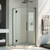 DreamLine DL-6063-06 Prism Plus 42 in. D x 42 in. W x 74 3/4 in. H Frameless Shower Enclosure in Oil Rubbed Bronze, Corner Drain White Base