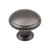 Hardware Resources 3940-BNBDL 1-3/16" Diameter Mushroom Cabinet Knob - Screws Included - Brushed Pewter