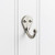 Hardware Resources 1-3/4" Single Zinc Wall Mount Coat and Hat Hook - Screws Included - Satin Nickel - YS05-175SN