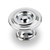 Hardware Resources 575PC 1-3/16" Diameter Modern Cabinet Knob - Screws Included - Polished Chrome