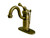 Kingston Brass Single Handle Mono Deck Lavatory Faucet with Pop-Up Drain Drain & Optional Deck Plate - Vintage Brass - KB1403BL