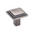 Hardware Resources 351BNBDL 1-1/8" Overall Length Stepped Square Cabinet Knob - Screws Included - Brushed Pewter