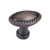 Hardware Resources Z115L-DBAC 1-3/8" Overall Rope Trim Length Cabinet Knob - Screws Included - Brushed Oil Rubbed Bronze