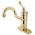 Kingston Brass Single Handle Mono Deck Lavatory Faucet with Pop-Up Drain Drain & Optional Deck Plate - Polished Brass - KB1402BL