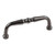 Hardware Resources 3-3/8" Overall Length Turned Cabinet Pull - Screws Included - Black Nickel - Z259-3BN