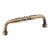 Hardware Resources 3-3/8" Overall Length Turned Cabinet Pull - 3" center-to-center Holes - Screws Included - Brushed Antique Brass - Z259-3AB