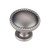 Hardware Resources Z115BNBDL 1-1/4" Diameter Rope Trim Cabinet Knob - Screws Included - Brushed Pewter