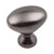 Hardware Resources 1-1/4" Diameter Zinc Cabinet Knob - Screws Included - Brushed Pewter - 897L-BNBDL
