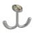 Hardware Resources 1-9/16" Double Zinc Ceiling Mount Coat and Hat Hook - Screws Included - Polished Chrome - YD20-156PC