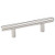 Hardware Resources 136 mm (5-3/8") Overall Length 7/16" Diameter Steel Cabinet Bar Pull with Beveled Ends- Screws Included - Satin Nickel - 136SN