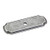 Hardware Resources B812-ASM 2-13/16" x 1" Cabinet Knob Backplate. Finish: Distressed Antique Silver