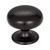 Hardware Resources 1-1/4" Diameter Cabinet Knob - Screws Included - Brushed Matte Black - 2980MB