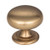 Hardware Resources 2980SBZ 1-1/4" Diameter Cabinet Knob - Screws Included -Satin Bronze