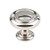Hardware Resources 1-1/4" Diameter Button Cabinet Knob - Screws Included - Polished Nickel - 117NI