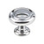 Hardware Resources 117PC 1-1/4" Diameter Button Cabinet Knob - Screws Included - Polished Chrome