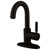 Kingston Brass Single Handle Lavatory Faucet with Push Pop-Up Drain & Optional Deck Plate - Oil Rubbed Bronze - FS8435DKL