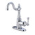 Kingston Brass Single Handle Lavatory Faucet with Push Pop-Up Drain & Optional Deck Plate - Polished Chrome - FS7641BL