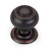 Hardware Resources S6060DBAC 1-1/4" Diameter Hollow Steel Rope Knob with Backplate - Screws Included - Brushed Oil Rubbed Bronze