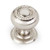 Hardware Resources S6060SN 1-1/4" Diameter Hollow Steel Rope Knob with Backplate - Screws Included - Satin Nickel