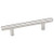 Hardware Resources 156SN 156 mm (6-1/8") Overall Length 7/16" Diameter Steel Cabinet Bar Pull with Beveled Ends - 96 mm center-to-center Holes - Screws Included - Satin Nickel