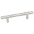 Hardware Resources 156 mm (6-1/8") Overall Length 7/16" Diameter Steel Cabinet Bar Pull with Beveled Ends - 96 mm center-to-center Holes - Screws Included - Satin Nickel - 156SN